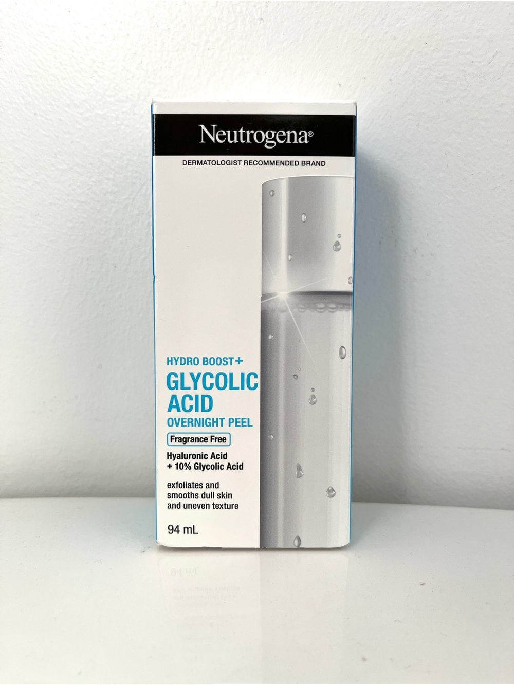Brand New Neutrogena Hydro Boost+ Glycolic Acid Overnight Peel – 94 mL